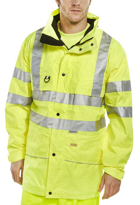 Carnoustie Waterproof Hi-Vis Jacket Yellow CARSY