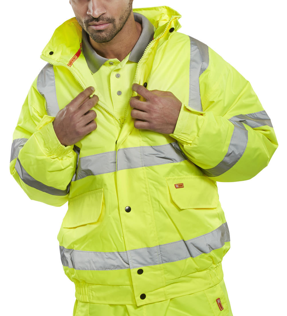 Chaqueta Bomber Constructor Amarillo Satinado - CBJENGSY