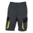 Polyester Cotton Cargo Shorts Grey/Yellow DMACHBER