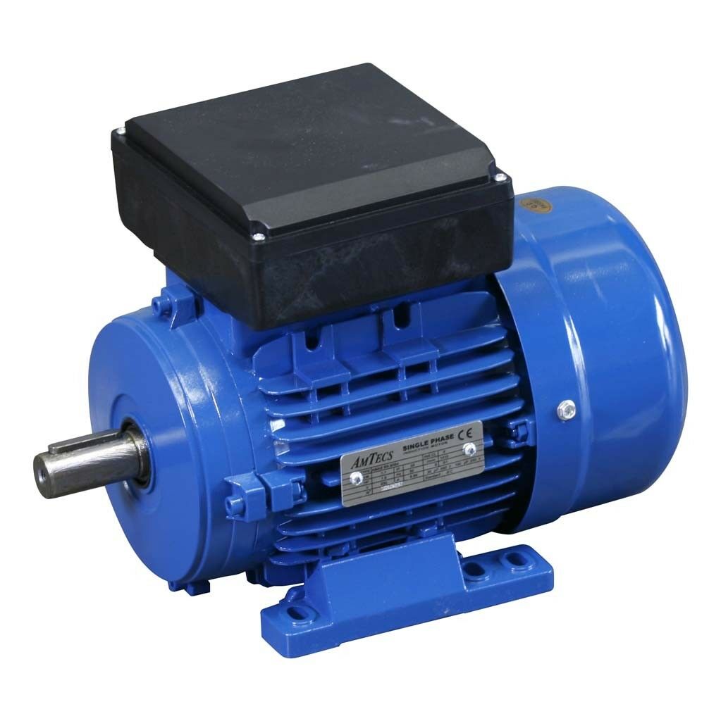 Motor eléctrico AMTEC 0.25kW, 1ph Perm Cap, 2 polos, B3-Foot Mounted, 63 Frame, 0.2521AMTAB3PSC