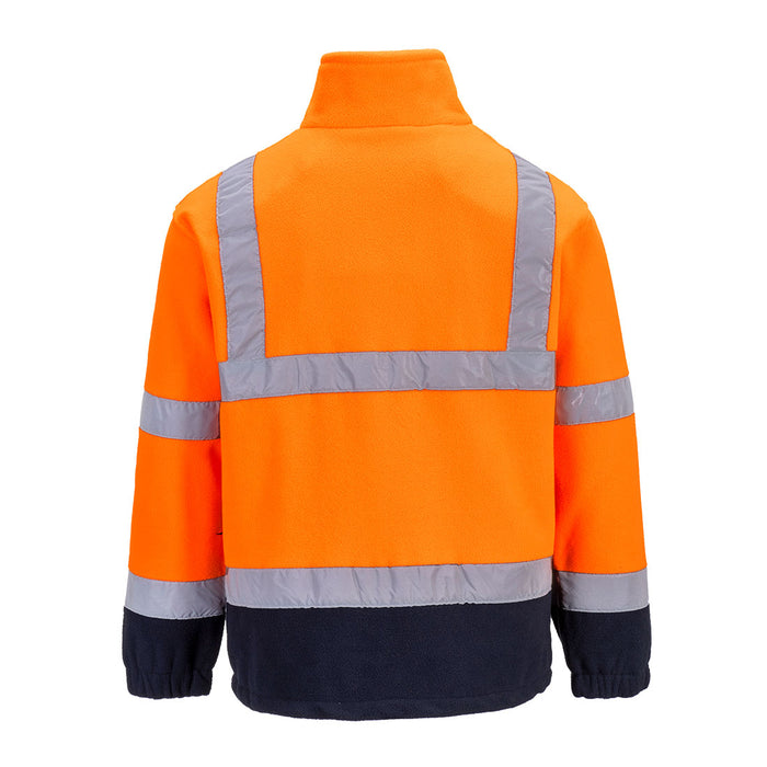 Hi-Vis Two Tone Fleece Orange/Navy F301ON