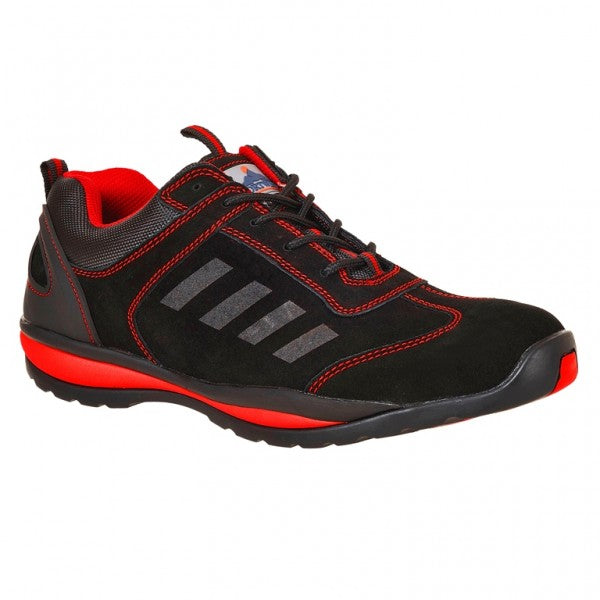 Steelite Lusum Safety Trainer Black/Red FW34