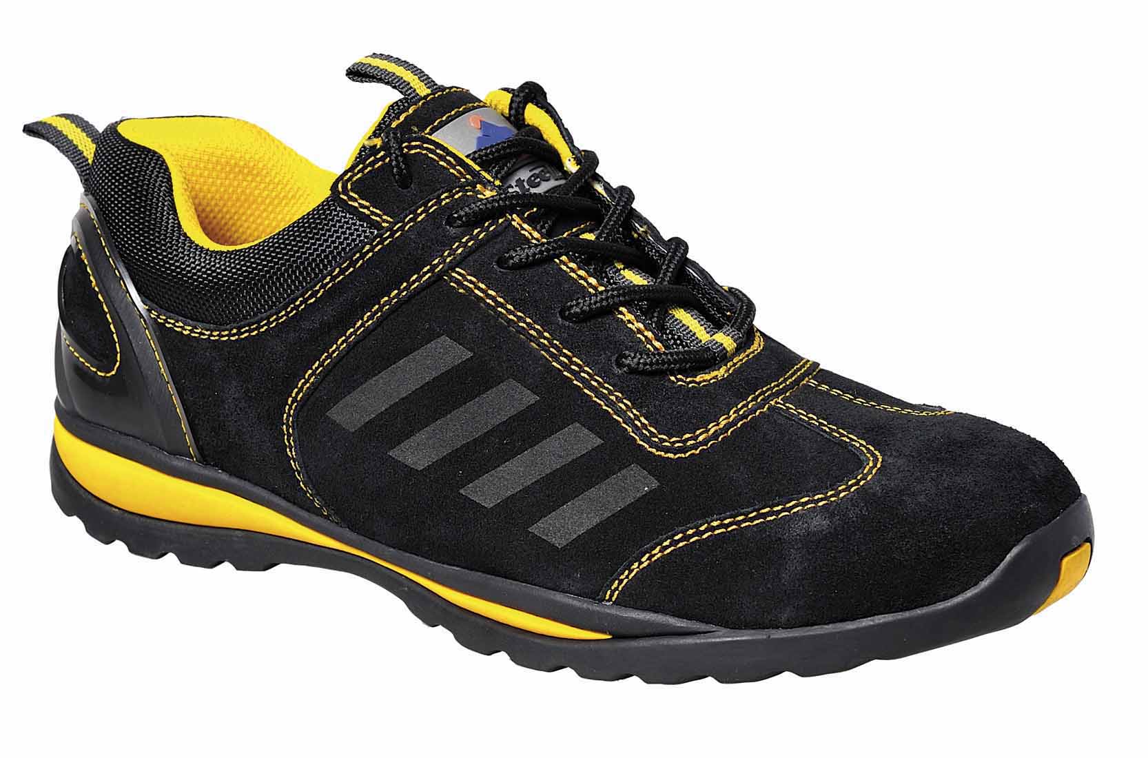 Steelite Lusum Safety Trainer Negro/Amarillo FW34