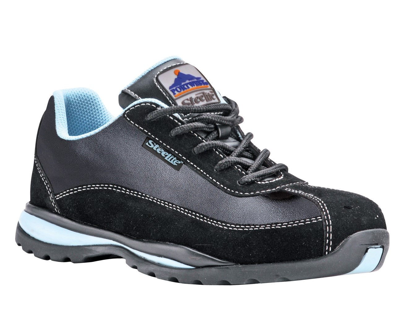 Steelite Ladies Safety Trainer Negro/Azul FW39