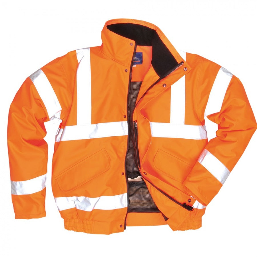 Hi-Vis Breathable Bomber Jacket Orange RT62OR