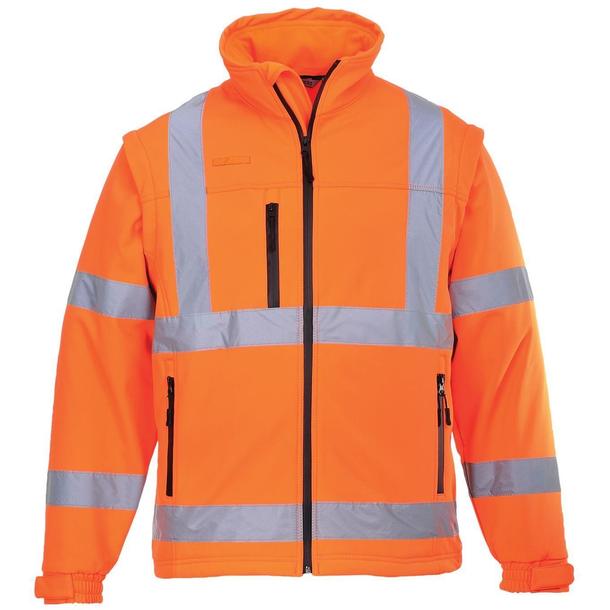 Hi-Vis Soft Shell Jacket Orange S428OR