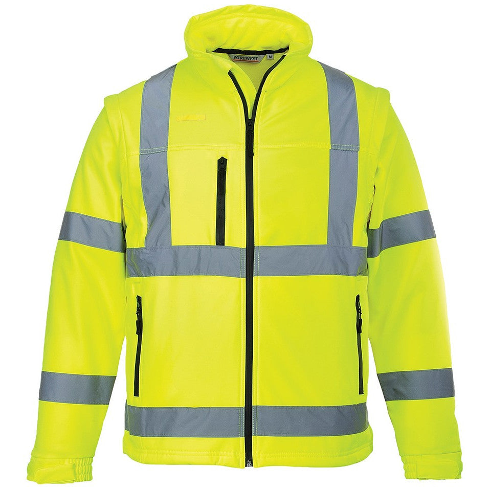 Hi-Vis Soft Shell Jacket Yellow S428YW