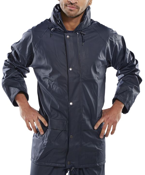 Chaqueta Impermeable Azul Marino SBDJN