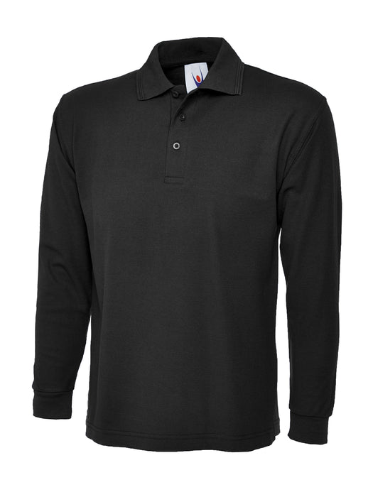 Polo Manga Larga Negro UC113BK