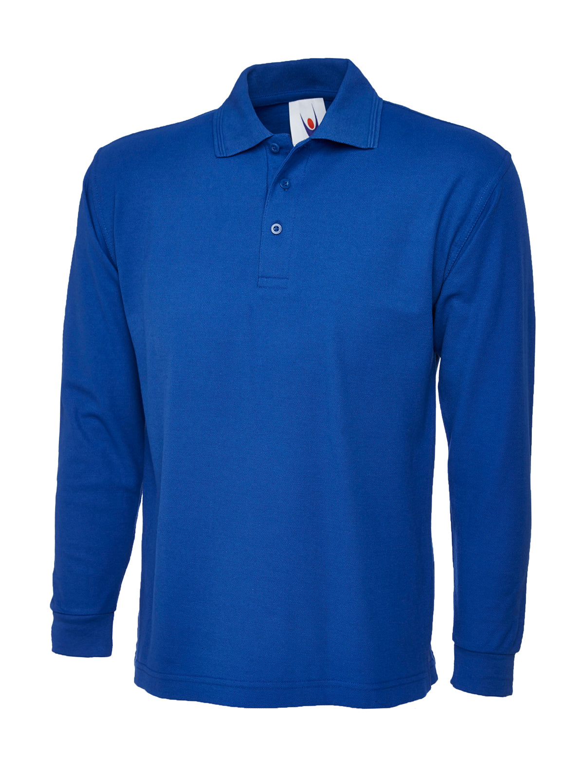 Long Sleeve Polo Shirt Royal Blue UC113RB