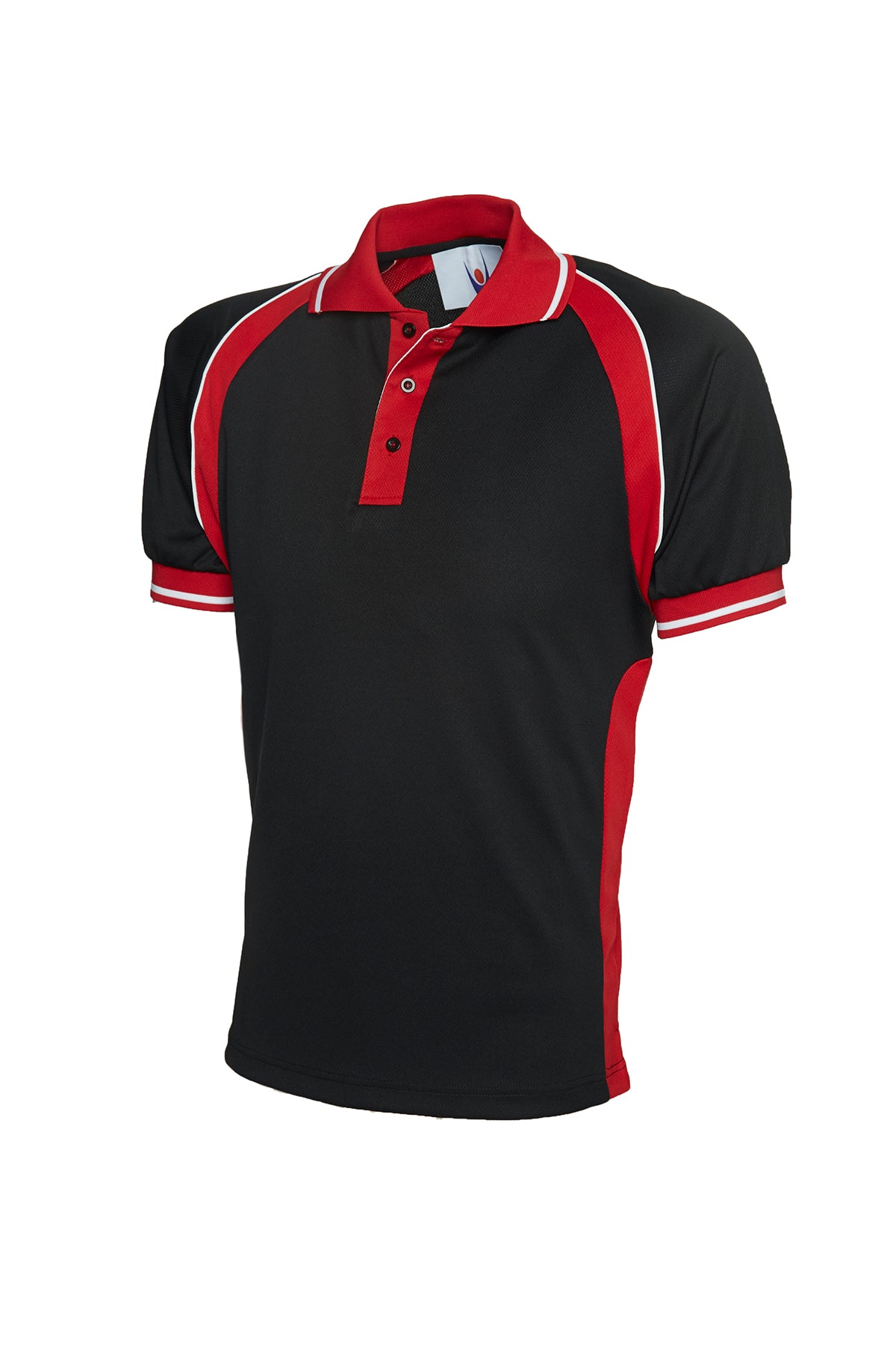 Polo Deportivo Negro/Rojo UC123BR