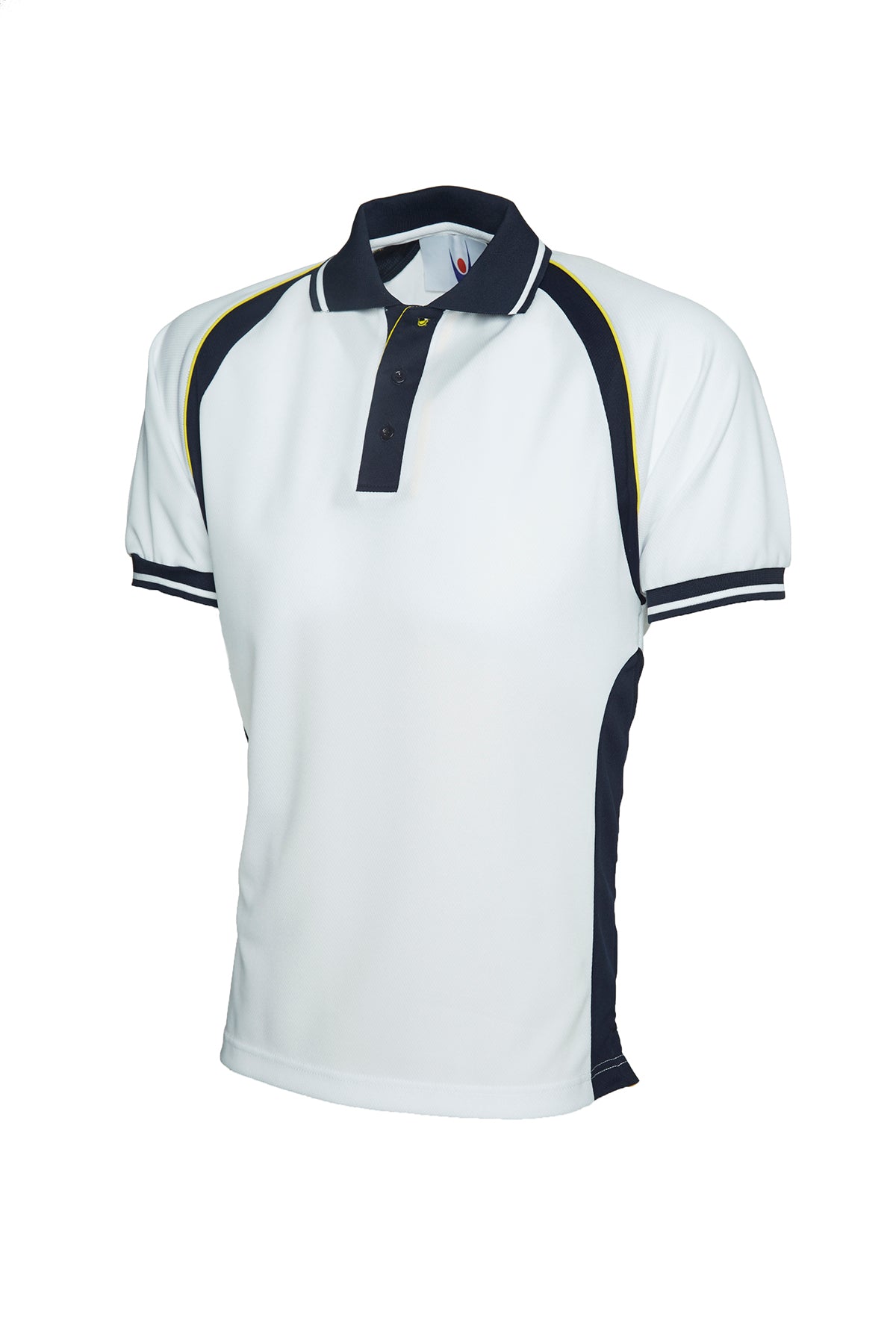 Polo Deportivo Blanco/Azul Marino UC123WN