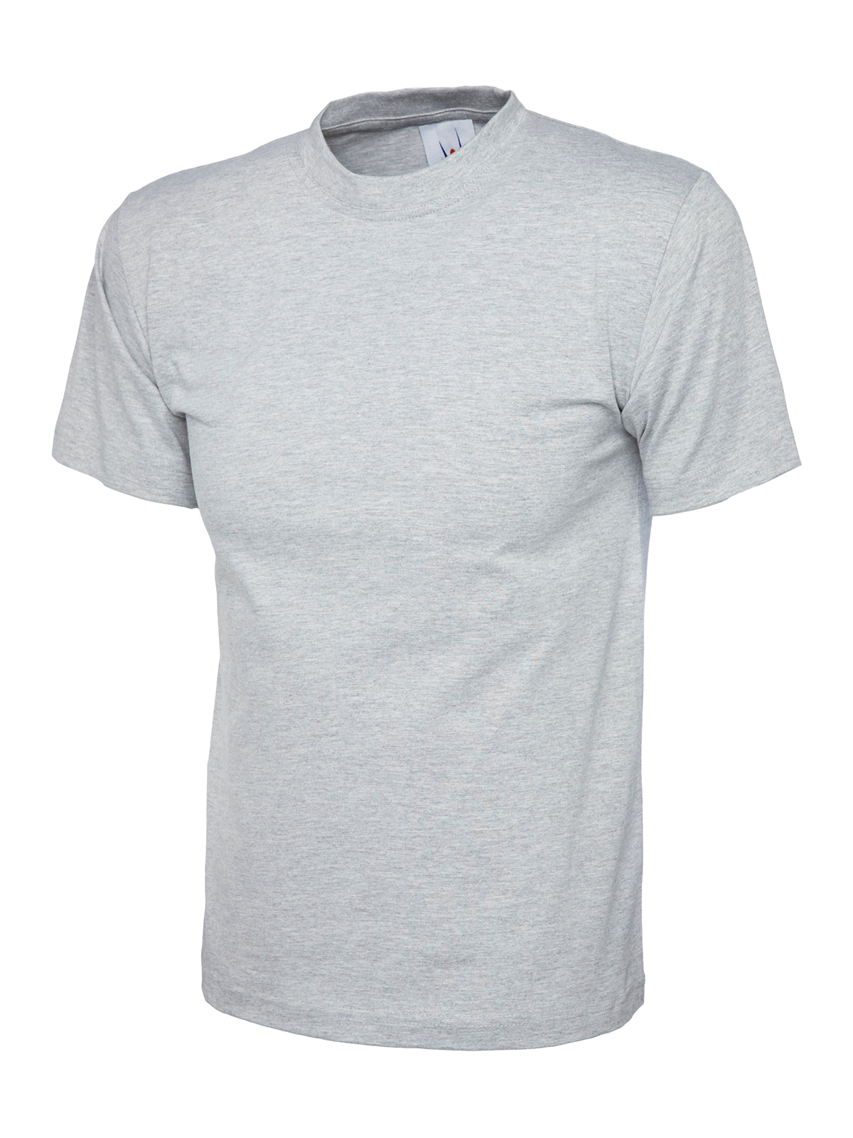 Camiseta Clásica Hombre Gris Jaspeado UC301HG