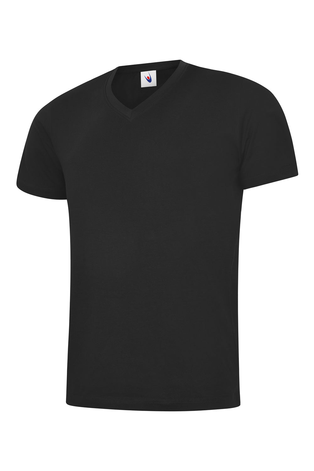 Camiseta Cuello V Hombre Negra UC317BK