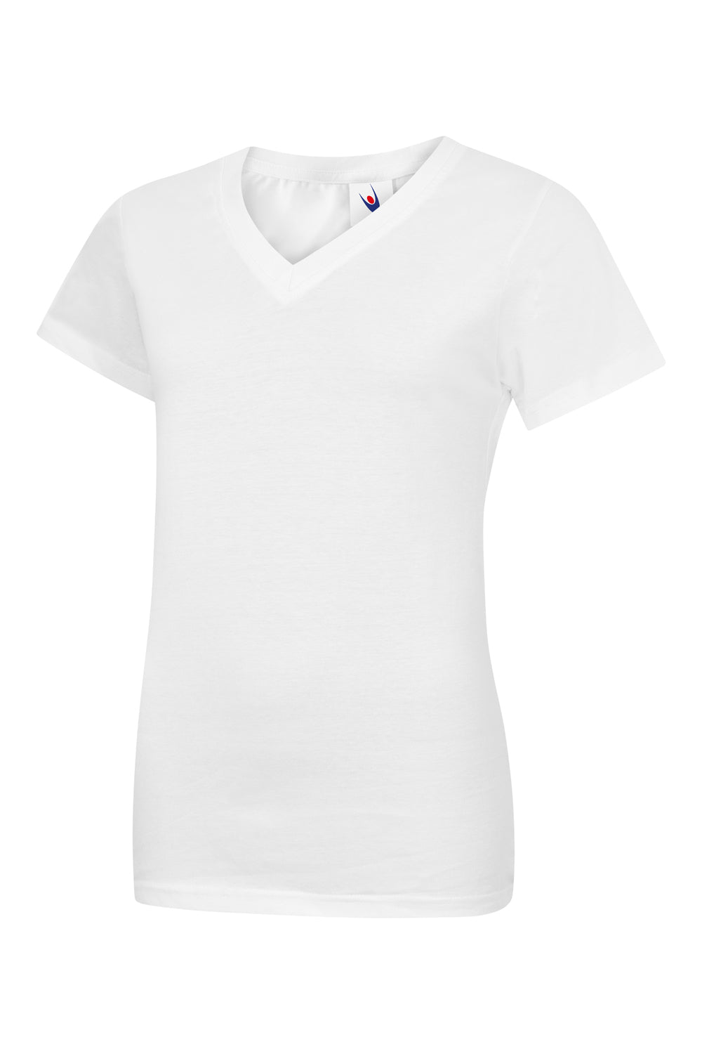 Camiseta Mujer Cuello V Blanca UC319WH