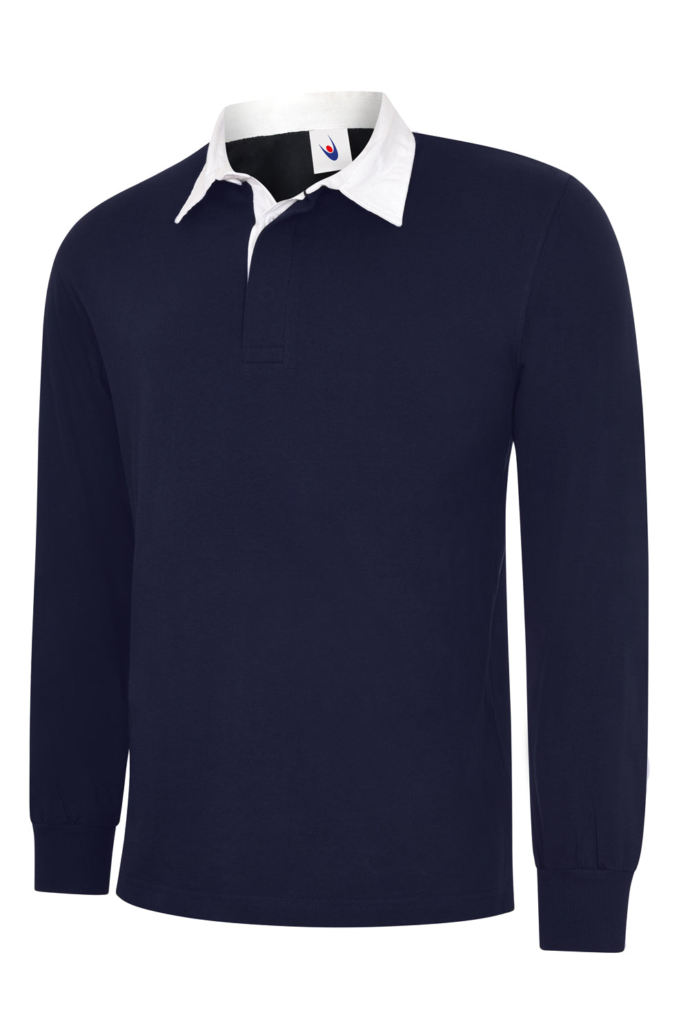 Long Sleeve Polo Shirt Navy/White UC402NY