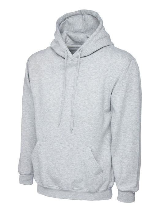 Sudadera con Capucha Premium Gris Jaspeado UC501HG