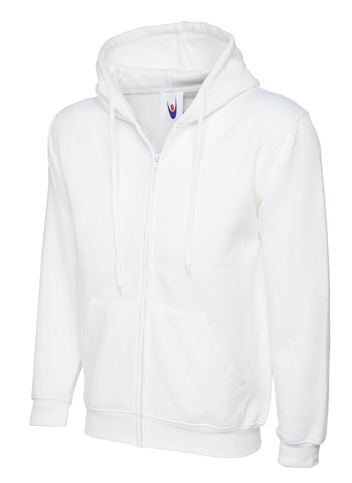 Sudadera Clásica Capucha Cremallera Completa Adultos Blanca UC504WH