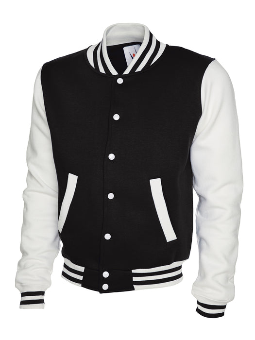 Chaqueta Varsity Negra/Blanca UC525BW