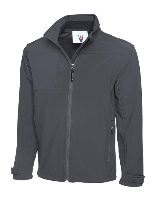 Chaqueta Premium Soft Shell con cremallera completa Gris claro UC611LG