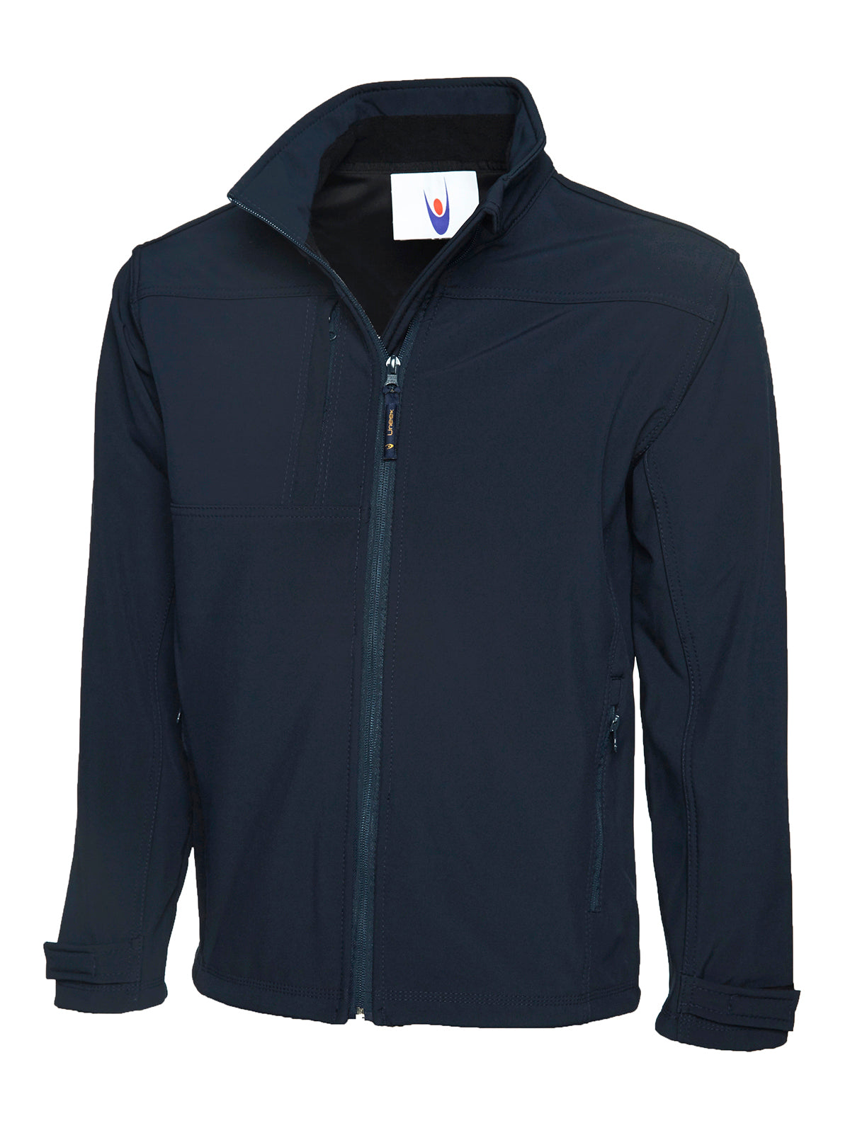 Chaqueta Soft Shell Premium con cremallera completa Azul marino UC611NY