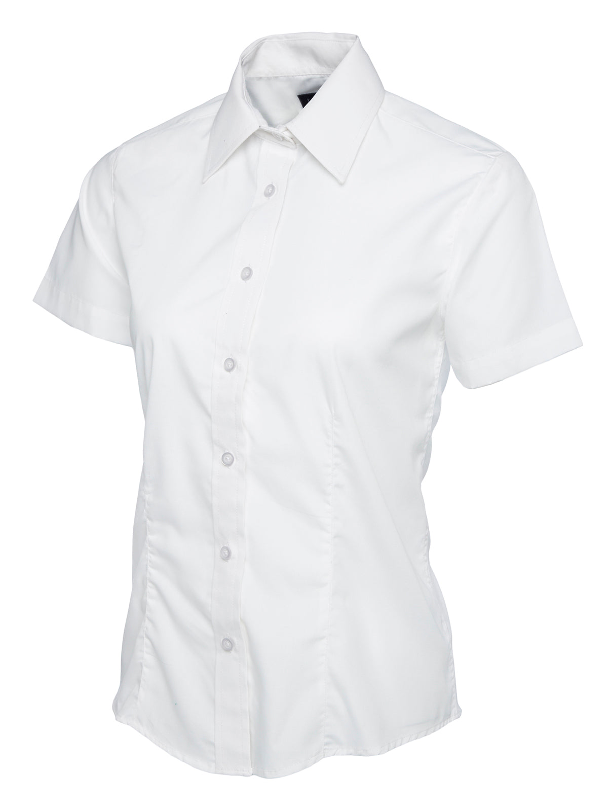 Camisa Mujer Popelín Manga Corta Blanca UC712WH