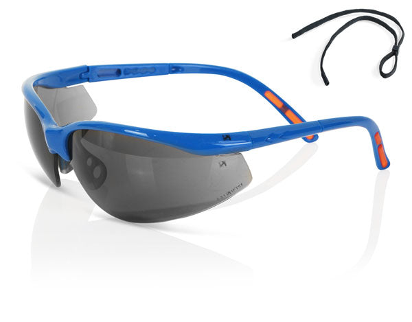 (CAJA DE 10) Gafas de seguridad con lentes grises ZZ0010GY