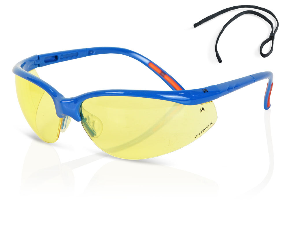 (CAJA DE 10) Gafas de seguridad con lente amarilla ZZ0010Y