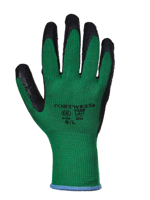 Latex Grip Glove Green/Black A100GBL (MULTI-PACK)