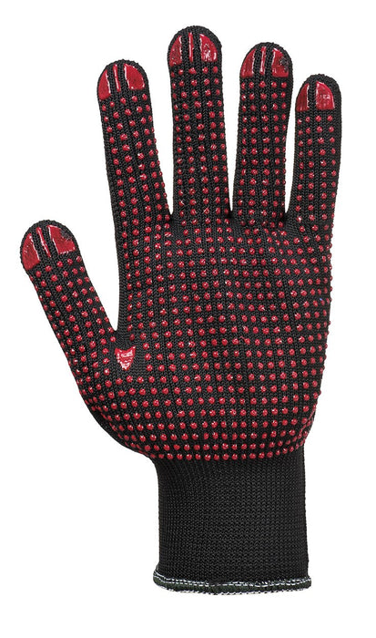 Polka Dot Grip Glove Back/Red A110BKR (MULTI-PACK)