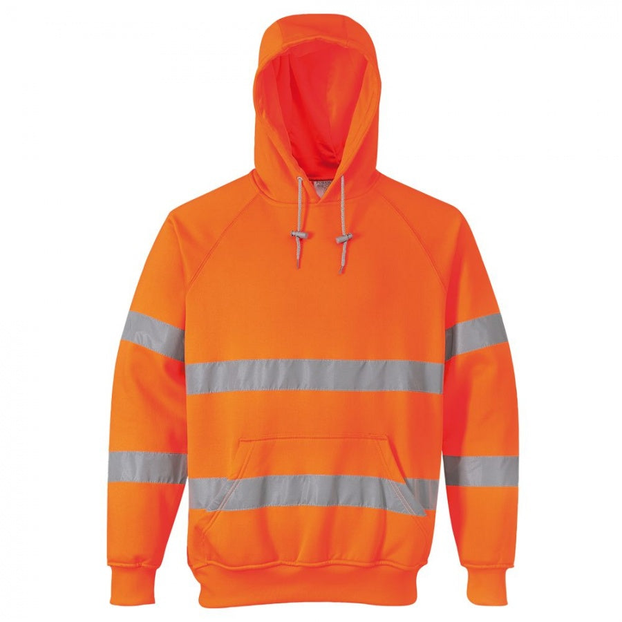 Hi-Vis Hooded Sweatshirt Orange B304OR