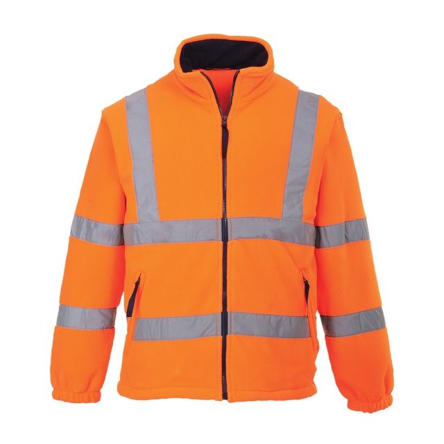 Mesh Lined Fleece Hi-Vis Orange F300OR