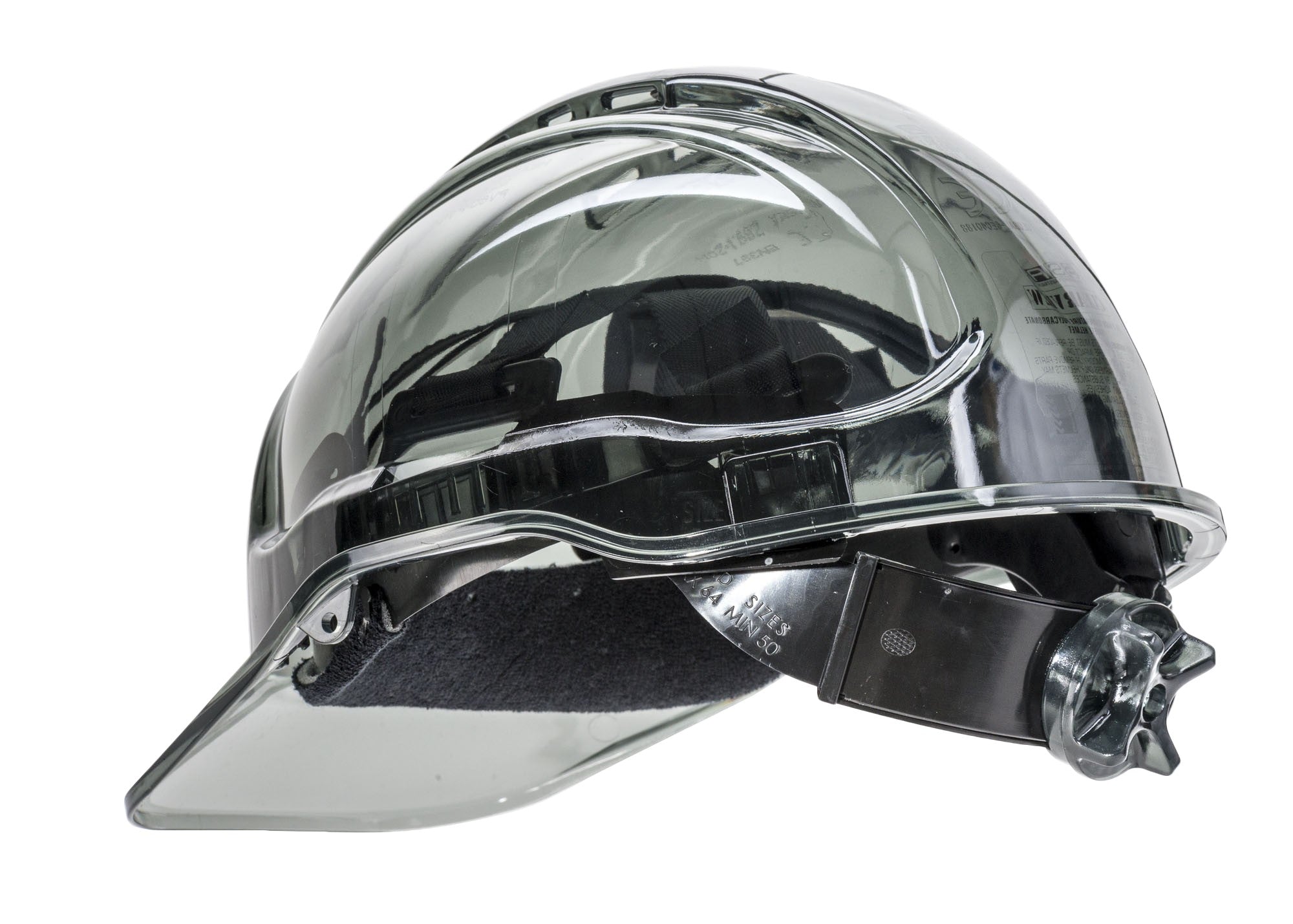 Peak View Plus Ratchet Hard Hat Black PV64