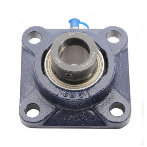 SF17EC 17mm Bore Self Lube NSK RHP 4 Bolt Square Flange Cast Iron Bearing