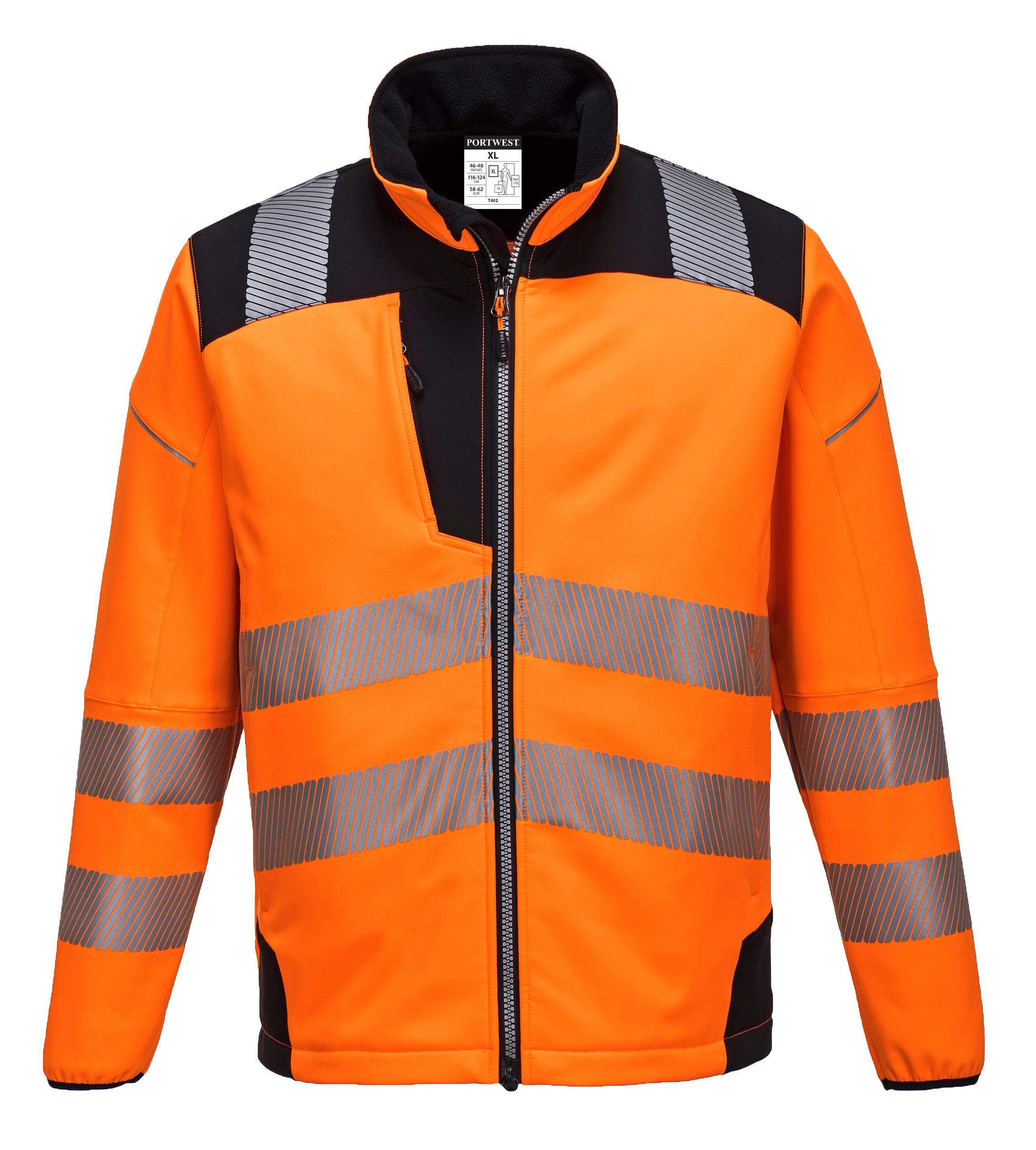 PW3 Hi-Vis Softshell Jacket Orange T402