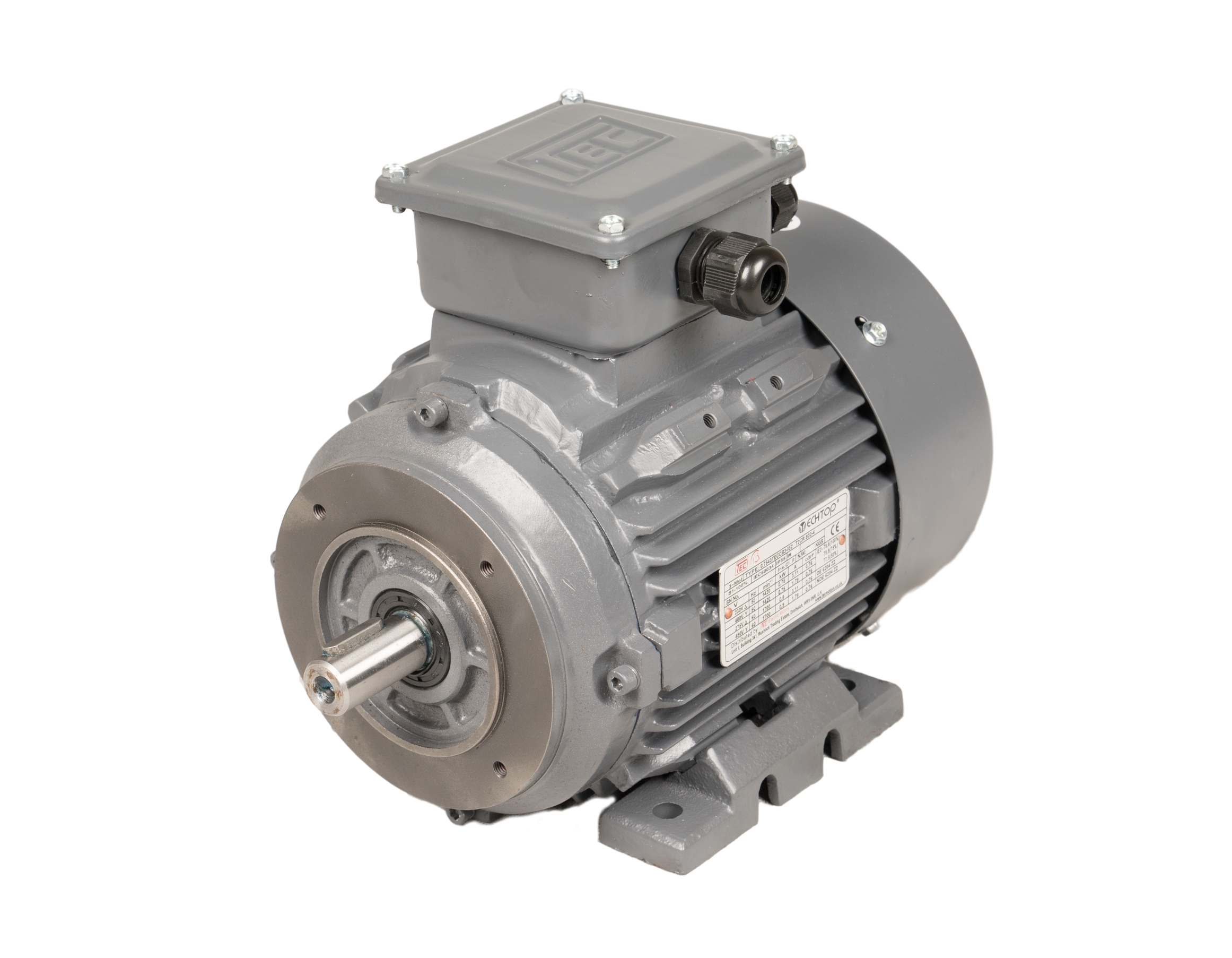 1.163TECCB14-IE2 TEC 3 Phase Electric Motor 1.1kW, 6 Pole, 230/400V 50Hz, B14, IE2, 90 Frame