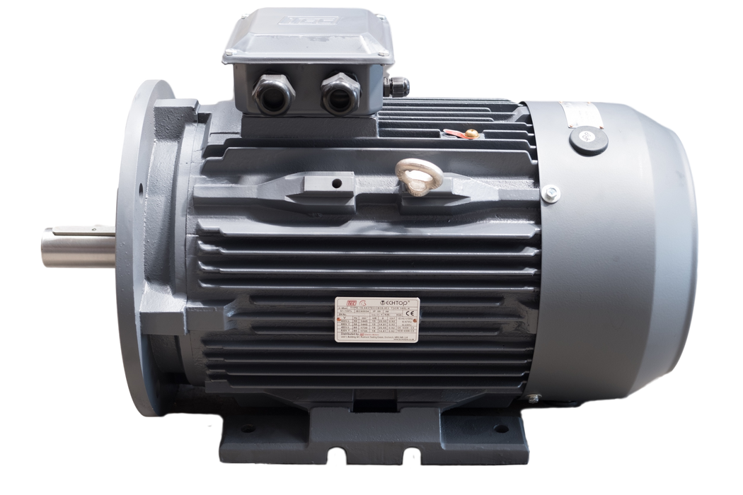 TEC-Three-Phase-Cast-Iron-Electric-Motor-0.75kw-4-Pole-B35-IE2