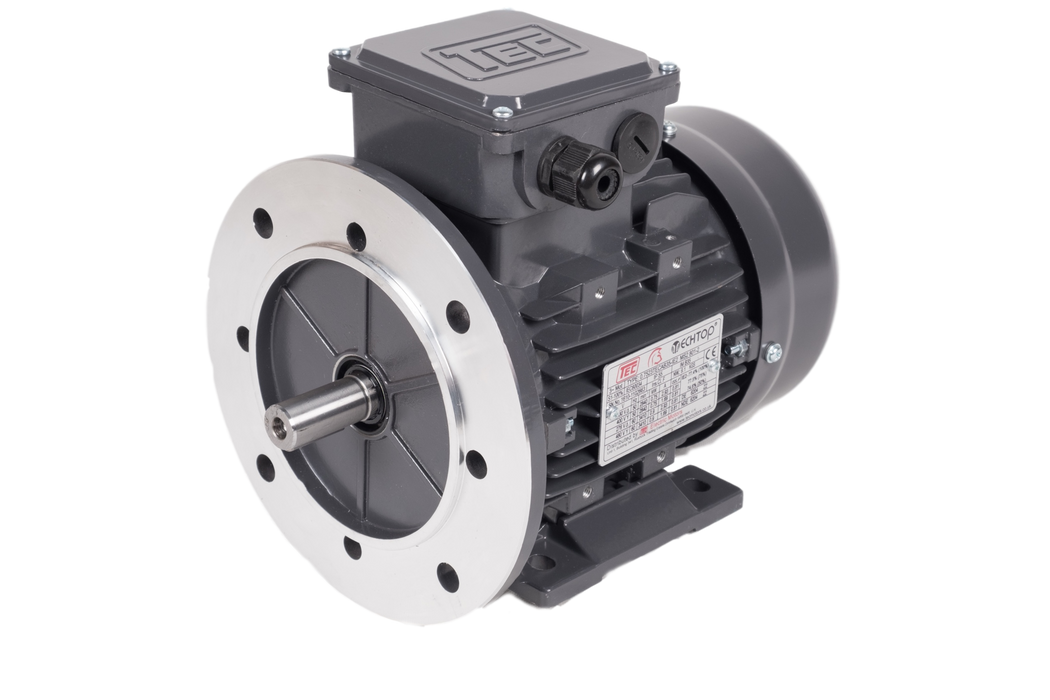 TEC-Three-Phase-Aluminium-Electric-Motor-0.75kw-2-Pole-Foot-and-Reduced-Flange-Mounted-B35R-IE2