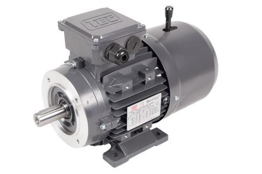 TEC-Three-Phase-Aluminium-Electric-Motor-1.5kw-4-Pole-Face-Mounted-Brake-B14-