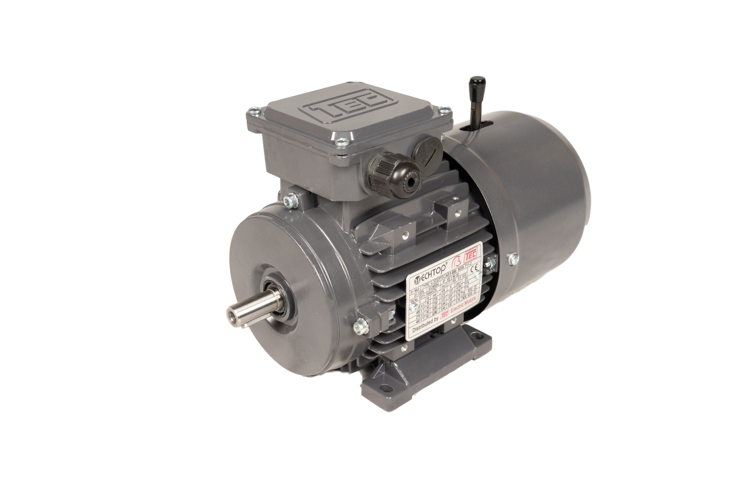 1.523TECAB3-IE2-BM TEC 3 Phase Electric Motor 1.5kW, 2 Pole, 230/400V 50Hz, Foot Mounted Brake B3, 90 Frame