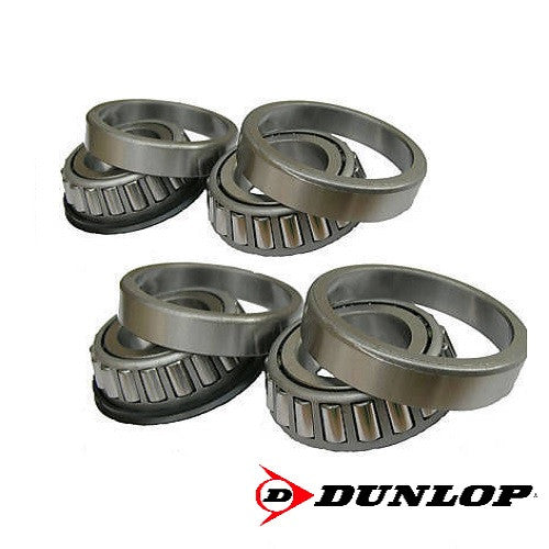 Juego de 4 - 44643/44610 + 44643L/44610 - Cojinetes de rueda de rodillos cónicos para remolque Dunlop